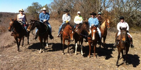 CTETA February 2012 trail ride at LBJ Grasslands (Texas)