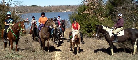 CTETA February 2012 trail ride at LBJ Grasslands (Texas)