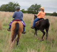 Horseback riding at LBJ Grasslands