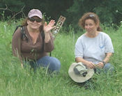 Lisa B. and Susan B. marking equestrian trail