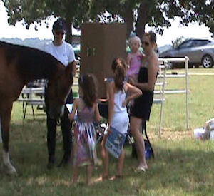 Kristen F. and her horse, Crissy