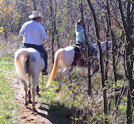 Rocky Point Trail on Lake Grapevine - CTETA horseback riders 11/12/2010