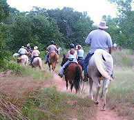 LBJ National Grasslands - group trail ride