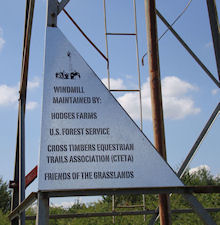 LBJ Grasslands Red Windmill Plaque