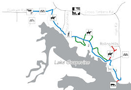 Image link to Lake Grapevine Cross Timbers Trail map